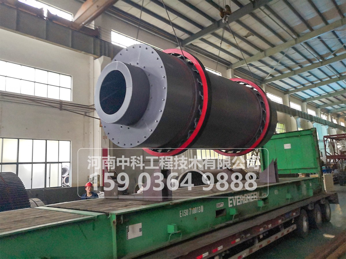 三筒沙子烘干機設(shè)備出料被物料溫度